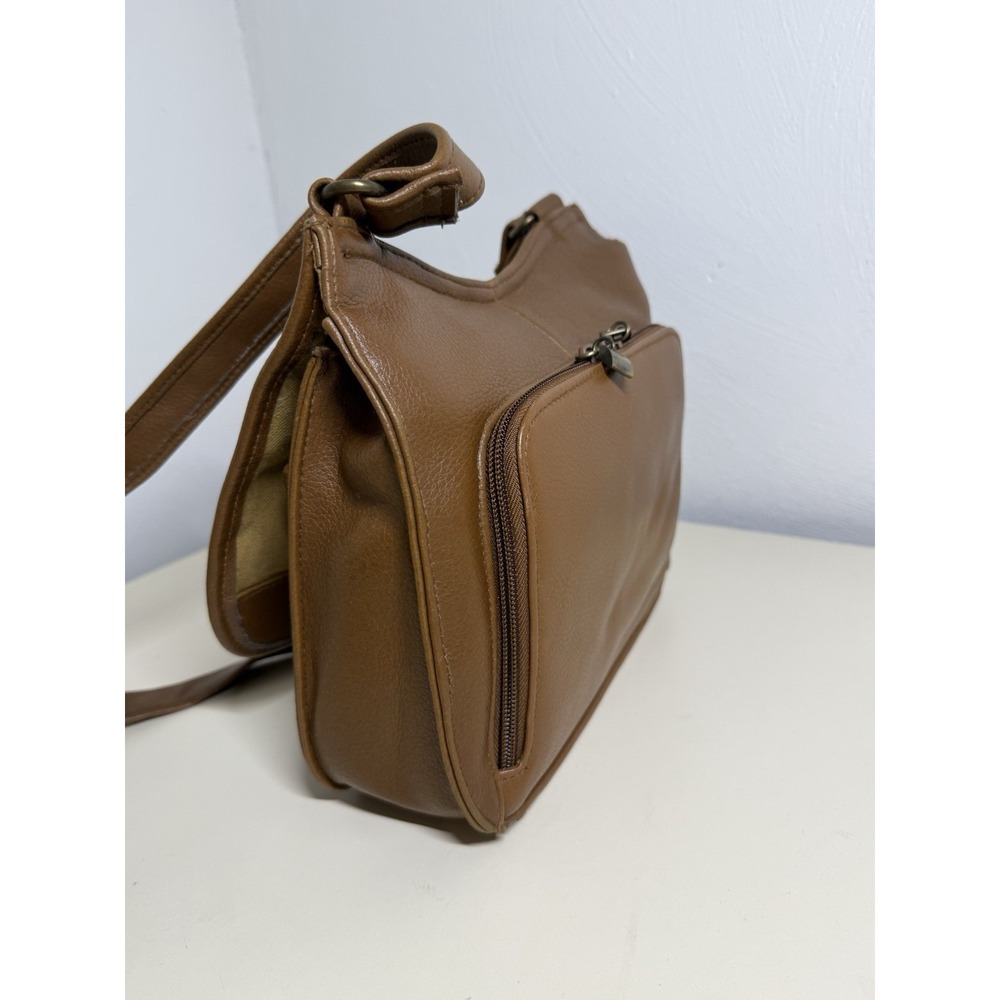 Piel De Vaca Brown  Messenger Cross Body Purse Handbag 9"/8"/3" Organizer